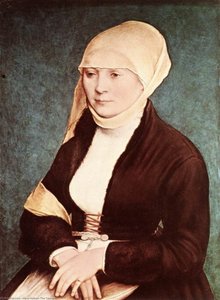 Portrait Of The Artist-s Wife — Hans Holbajn Mlađi, Northern Renaissance