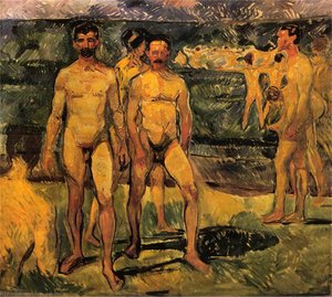 Männliche Bäder — Edvard Munch, Expressionismus