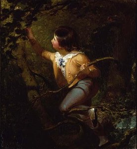 Bird Nesting, (painting) — Emanuel Gottlieb Leutze