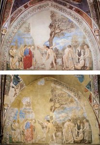 Escena Después Y Antes De Restauración — Piero Della Francesca