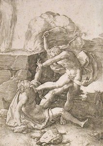 Cain Killing Abel — Lucas Van Leyden