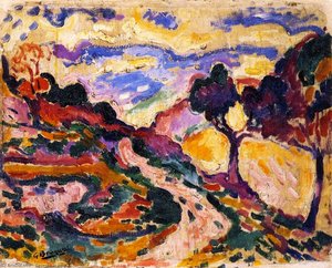Countryside At La Ciotat — Georges Braque, Fauvist Landscape