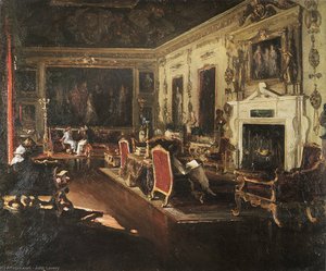 The Van Dyck Room, Wilton — Sir John Lavery, Early 20th Century Realism