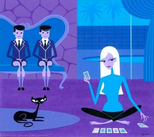 Tarot Twins — Josh Agle (shag)