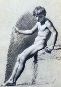 Seated Nude Figure — Pierre-paul Prud'hon