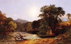 In The White Mountains — Jasper Francis Cropsey, Hudson River School