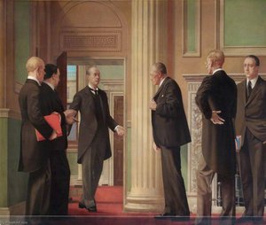 A Director Announcing Bank Rate — Walter Thomas Monnington
