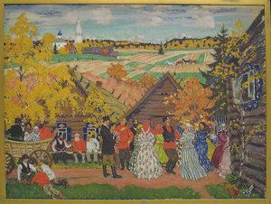 Village Festival — Boris Mikhailovich Kustodiev