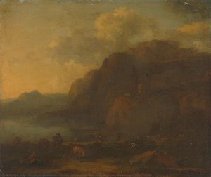 Italian Landscape, Nicolaes Pietersz Berchem, 1650 - 1683 — Nicolaes Berchem, Dutch Golden Age