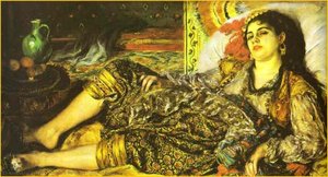 Woman Of Algiers — Pierre-auguste Renoir, Impressionism