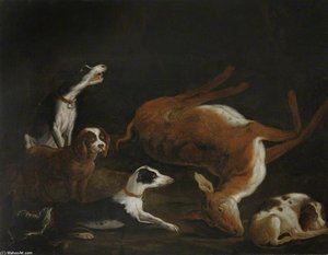 Sir Cordell Firebrace's Dogs By A Dead Hind