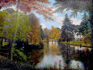 The Lower Lake, Dynes Hall, Essex — Alfred Balding
