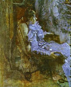 Lady In A Violet Dress (portrait Of Nadezhda Zabela-vrubel, The Artist's Wife) — Mikhail Vrubel