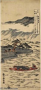 Evening Rain On Karasaki Pine Tree — Suzuki Harunobu
