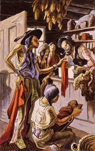 Bartering With Traders — Thomas Hart Benton