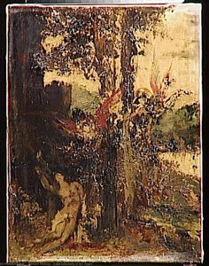 Saint Sébastien Et Les Anges — Gustave Moreau, Symbolist Painting