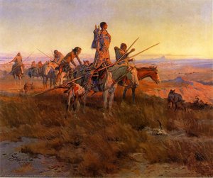 In The Wake Of The Buffalo Hunters — Charles Marion Russell, American Regionalism