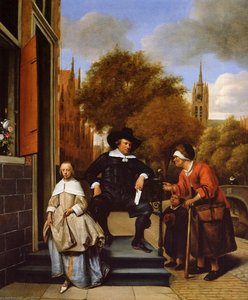 The Burgher Of Delft And His Daughter — Jan Havickszoon Steen