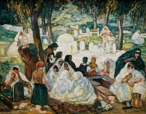 Musulmanes au cimetière d'El Kettar