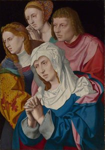 The Virgin, Saint John, Saint Mary Magdalene And A Holy Woman — Bartholomaeus Bruyn The Elder