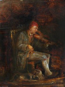 Study For 'the Blind Fiddler' — Sir David Wilkie