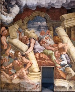 Fresco On The North Wall (detail) — Giulio Romano