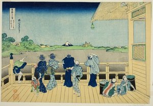 Sazai Hall At The Temple Of The Five Hundred Rakan — Katsushika Hokusai
