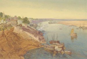 The Ghats At Mirzapore — William Simpson