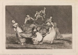 Disparate Feminino, Proverbios, Blatt 1. Probedruck — Francisco José De Goya Y Lucientes, Romanticism