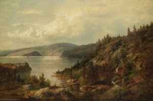 The Old Bridge — Hermann Herzog