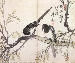 A Pair Magpies Bringing Good News — Kim Hong-do
