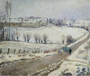 The Farm At Lagny In Winter — Henri Lebasque