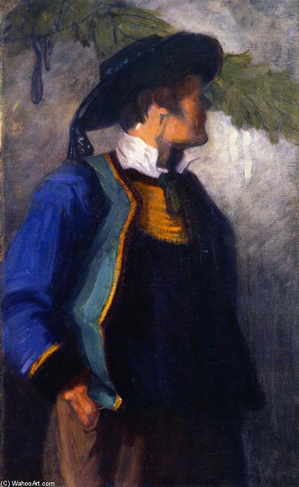 Self-portrait In Breton Costume — Franz Marc