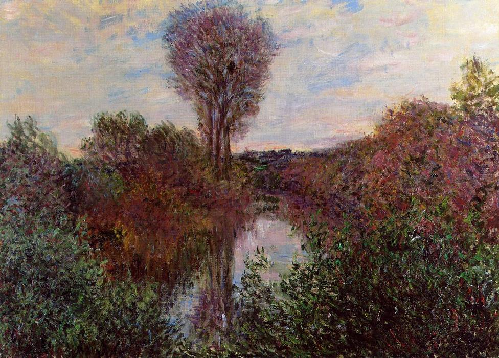 Small Arm Of The Seine At Mosseaux — Claude Monet