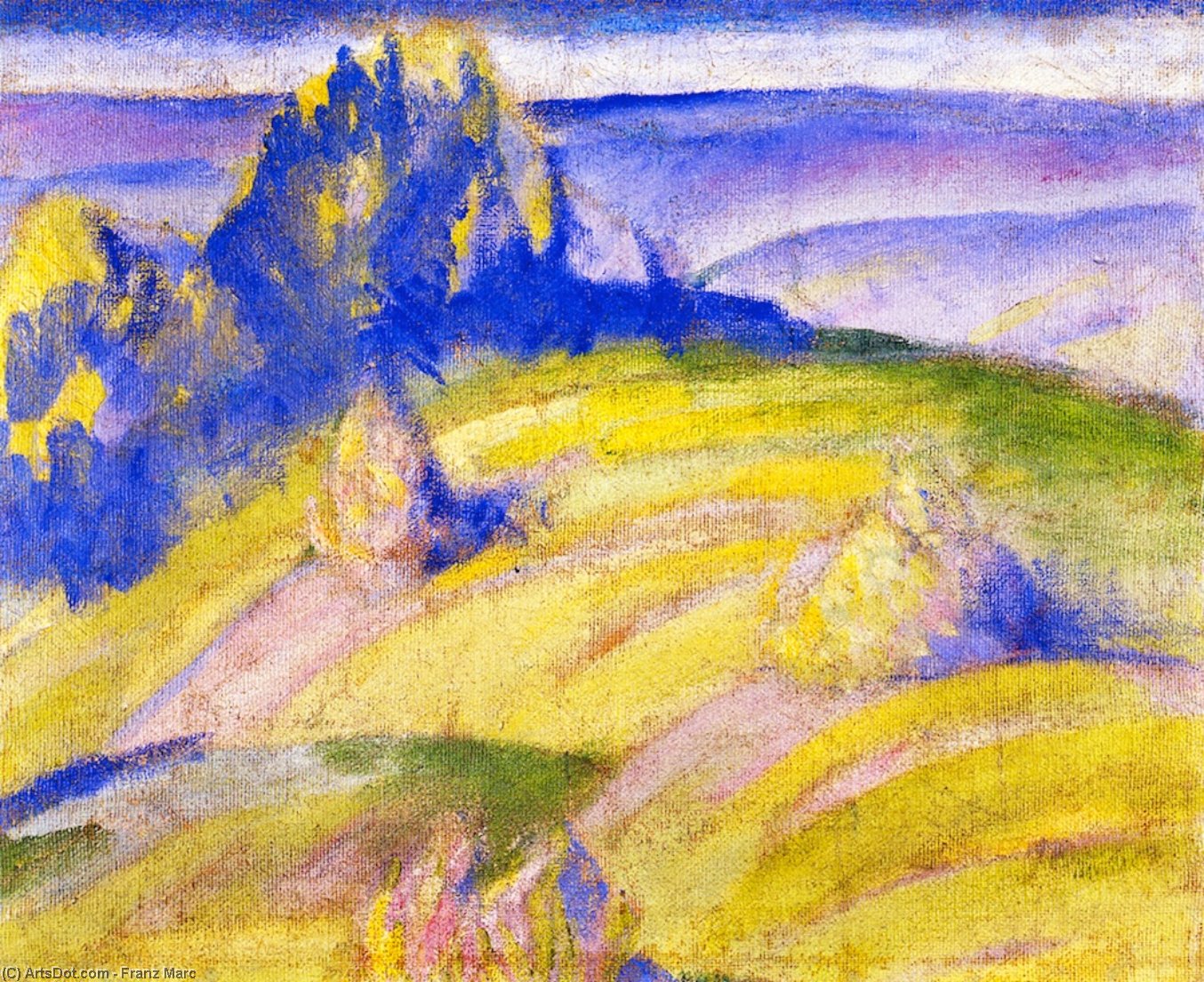 Landscape: Foothills Of The Alps — Franz Marc