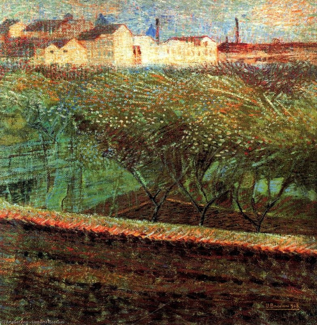 April Evening — Umberto Boccioni
