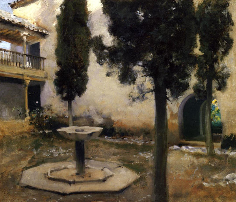 Alhambra, Patio De La Reja — John Singer Sargent