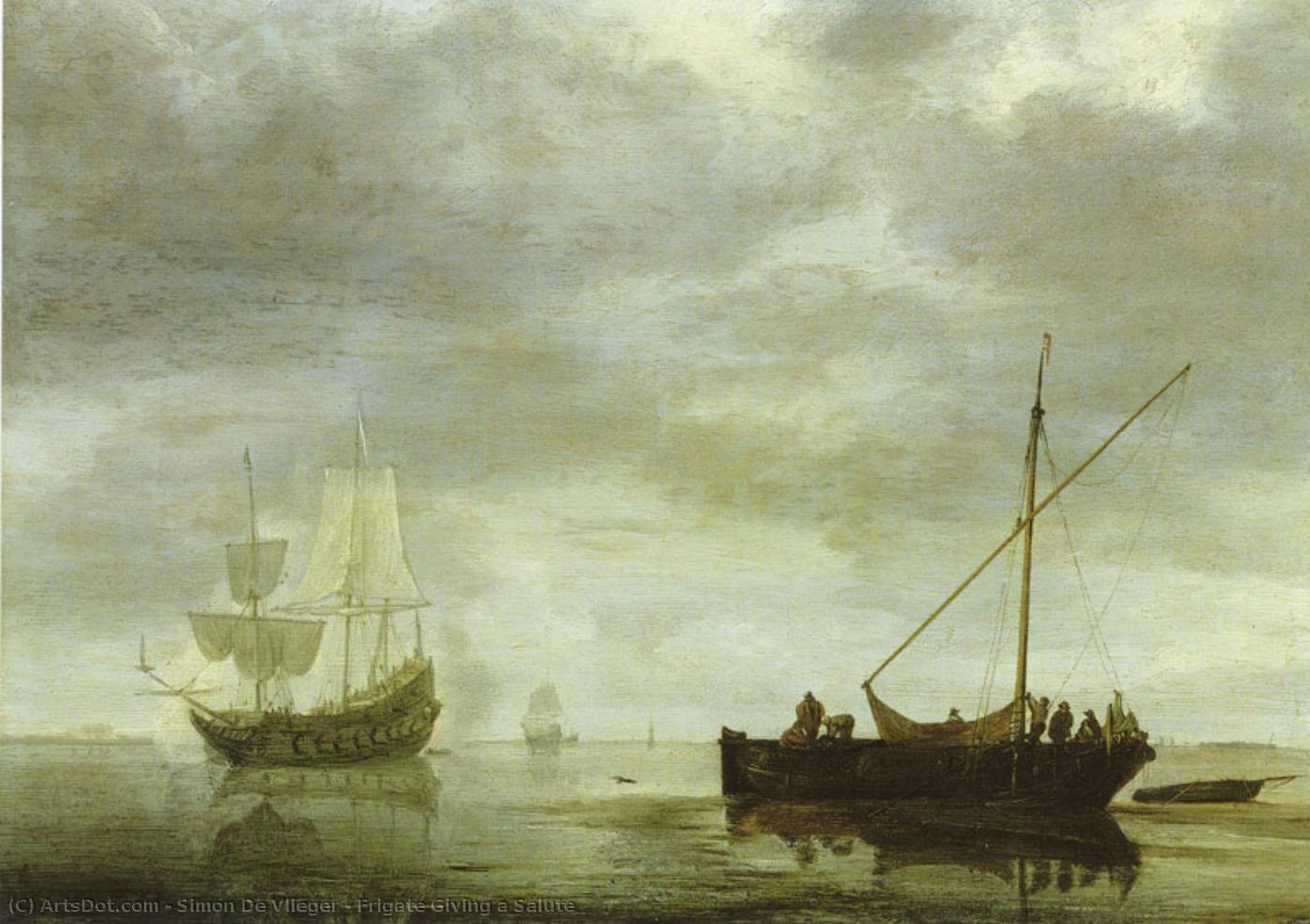 Frigate Giving A Salute — Simon De Vlieger