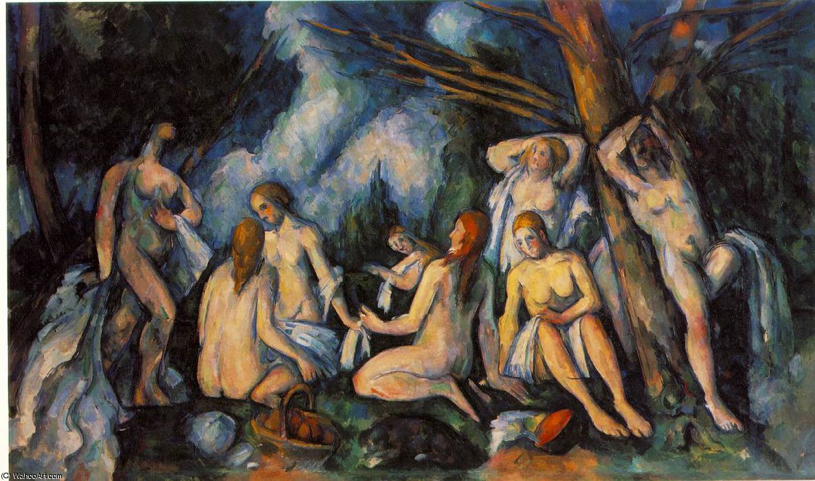 Les Grandes Baigneuses,1900-05, Barnes Foundation — Paul Cézanne