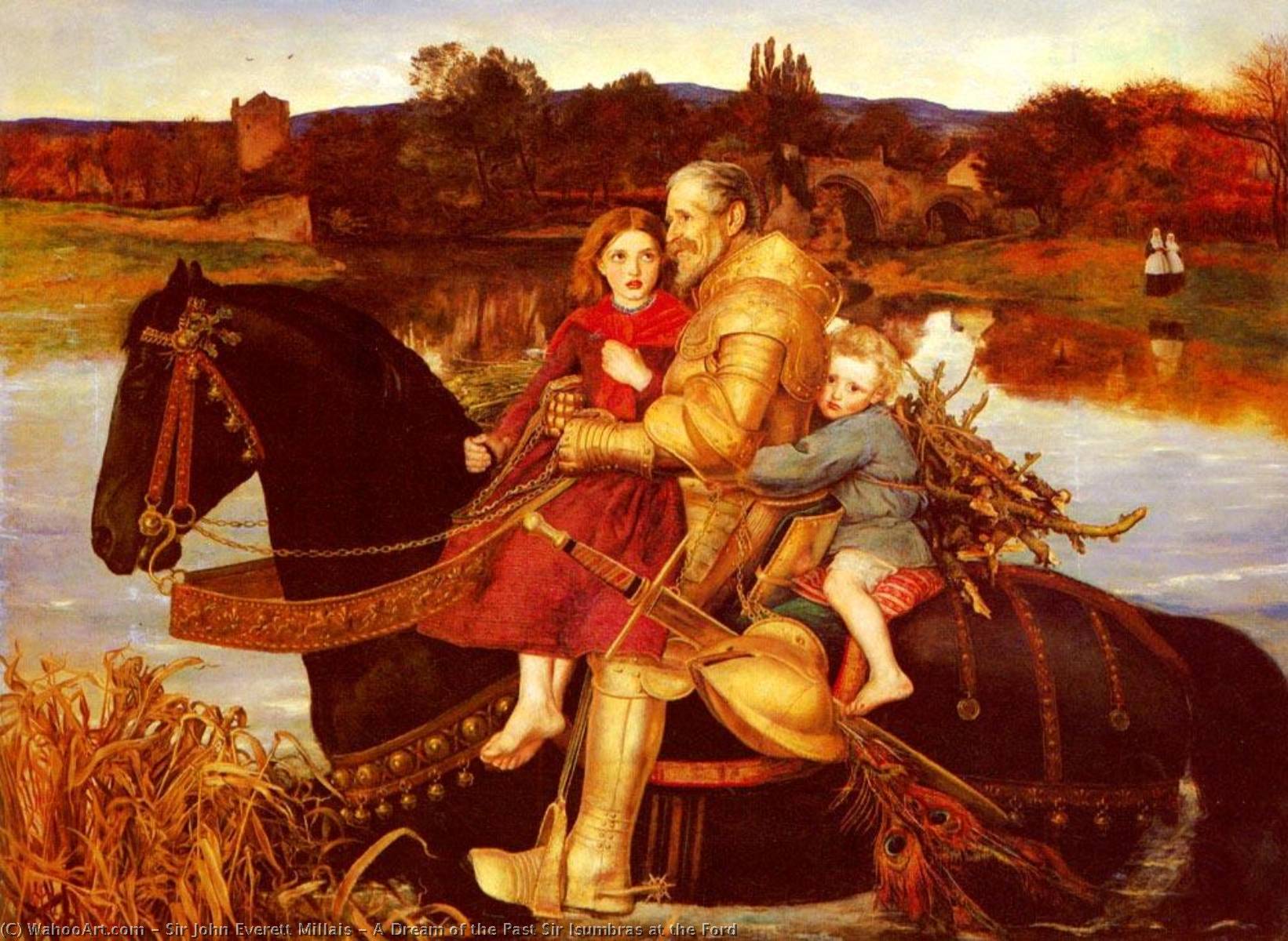 A Dream Of The Past Sir Isumbras At The Ford — Sir John Everett Millais