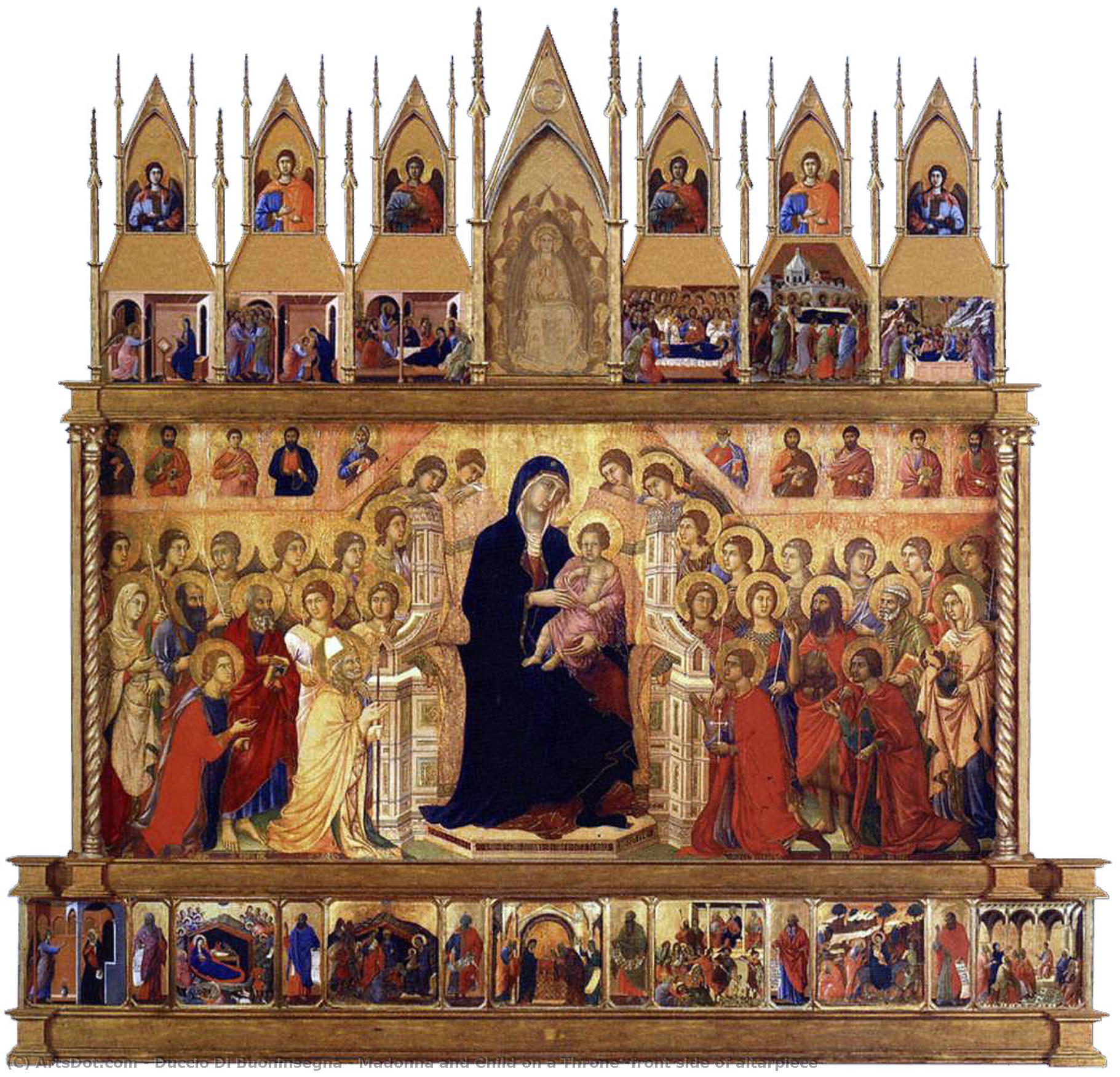 Madonna And Child On A Throne — Duccio Di Buoninsegna