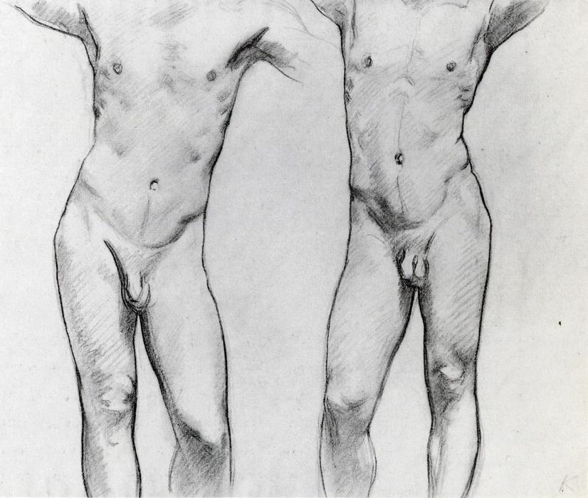 Torsos Of Two Male Nudes — John Singer Sargent