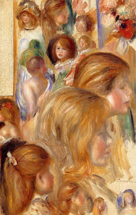 Children's Heads — Pierre-auguste Renoir