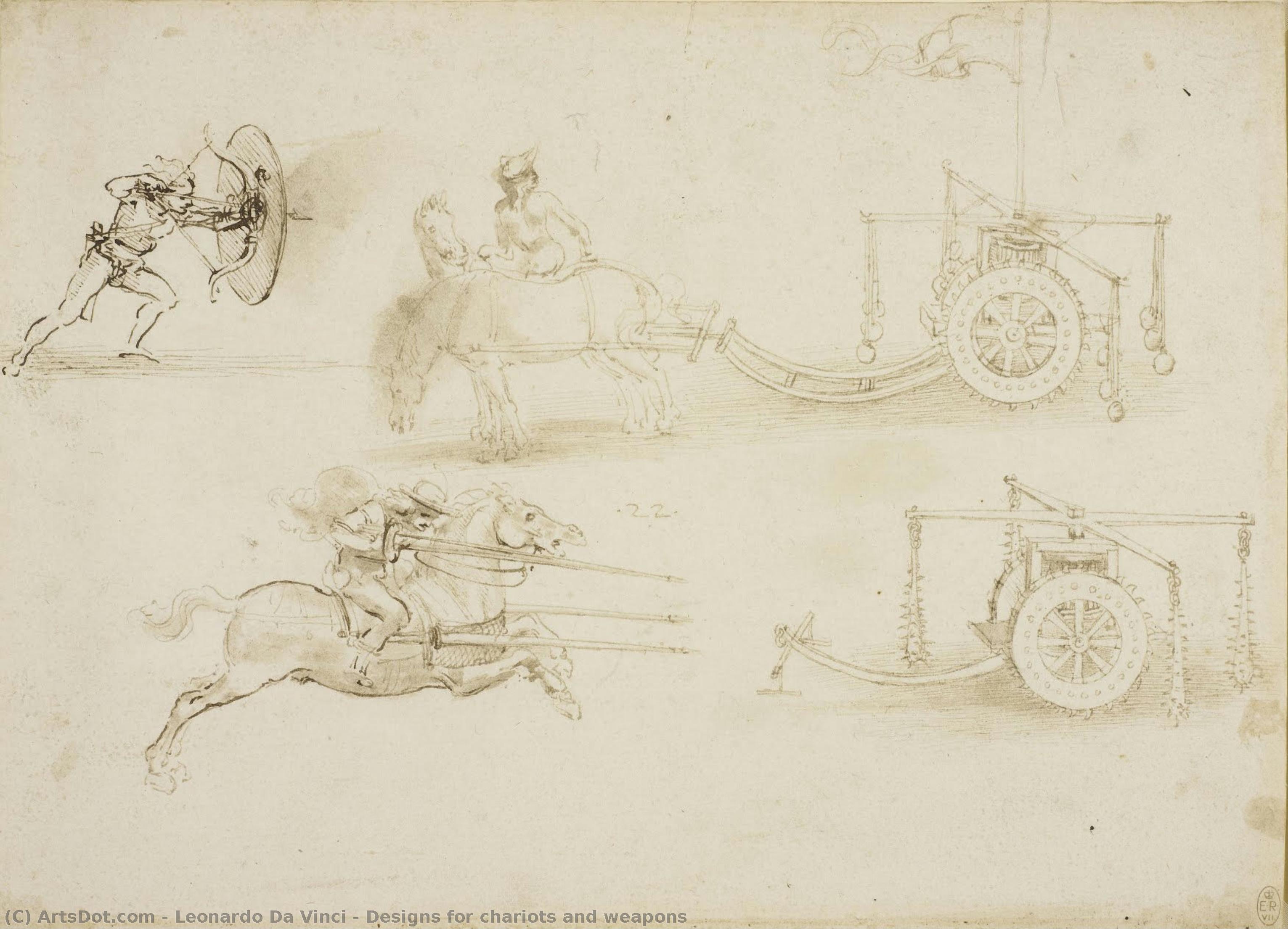 Diseños Para Carros Y Armas — Leonardo Da Vinci