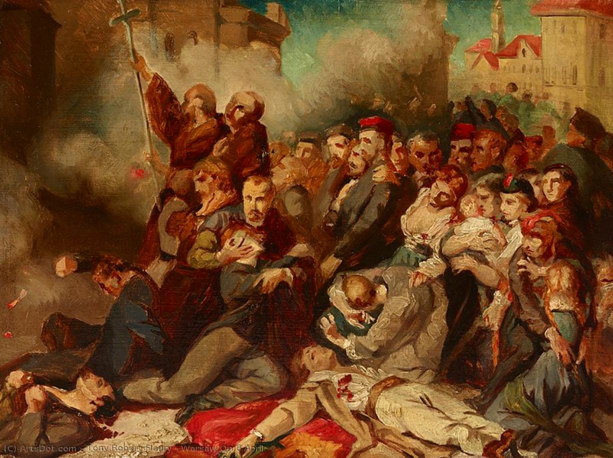 Warsaw On 8 April — Tony Robert-fleury