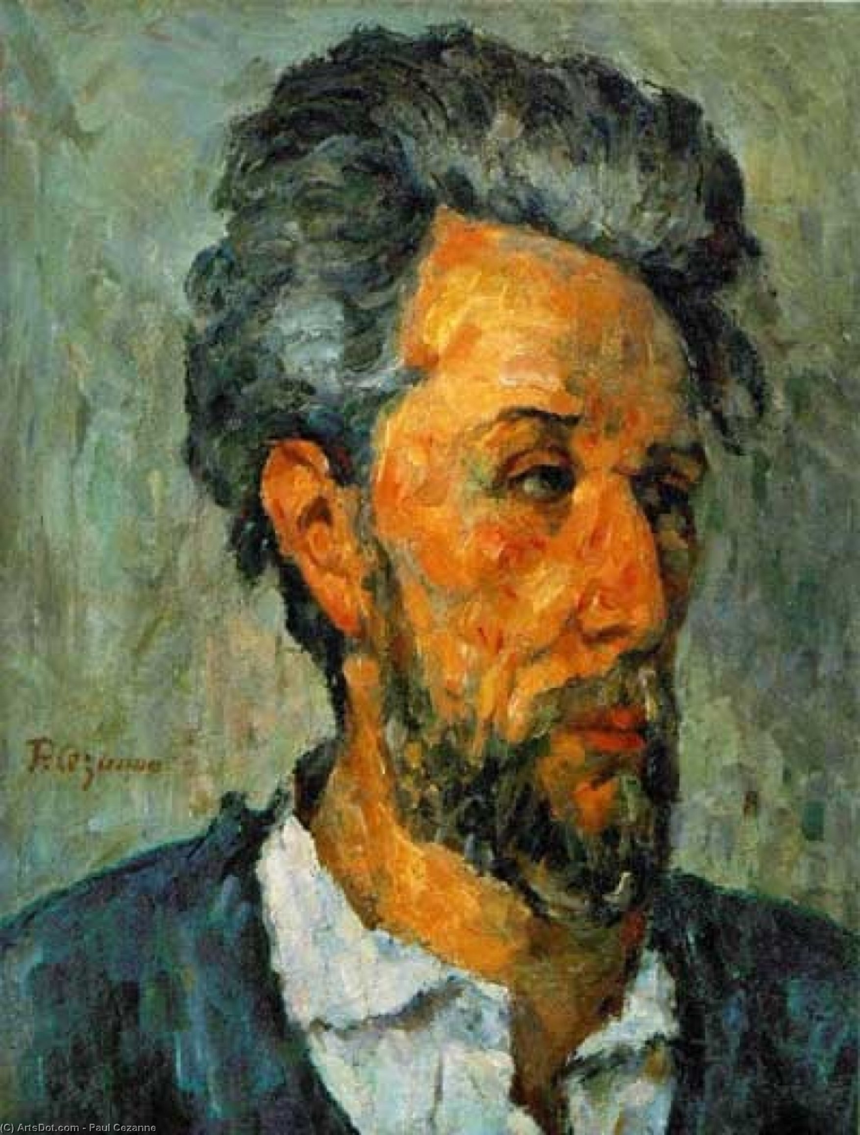 Portrait Of Victor Choquet,1875, Coll.of Lord Victor — Paul Cézanne