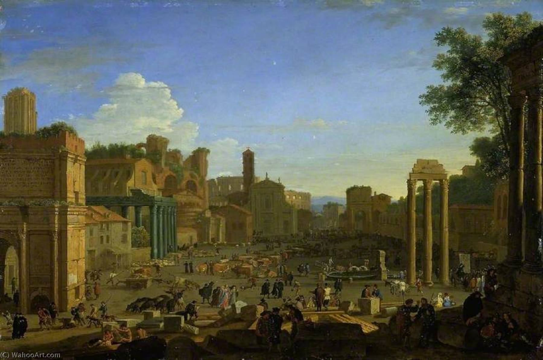 The Campo Vaccino, Rome — Herman Van Swanevelt