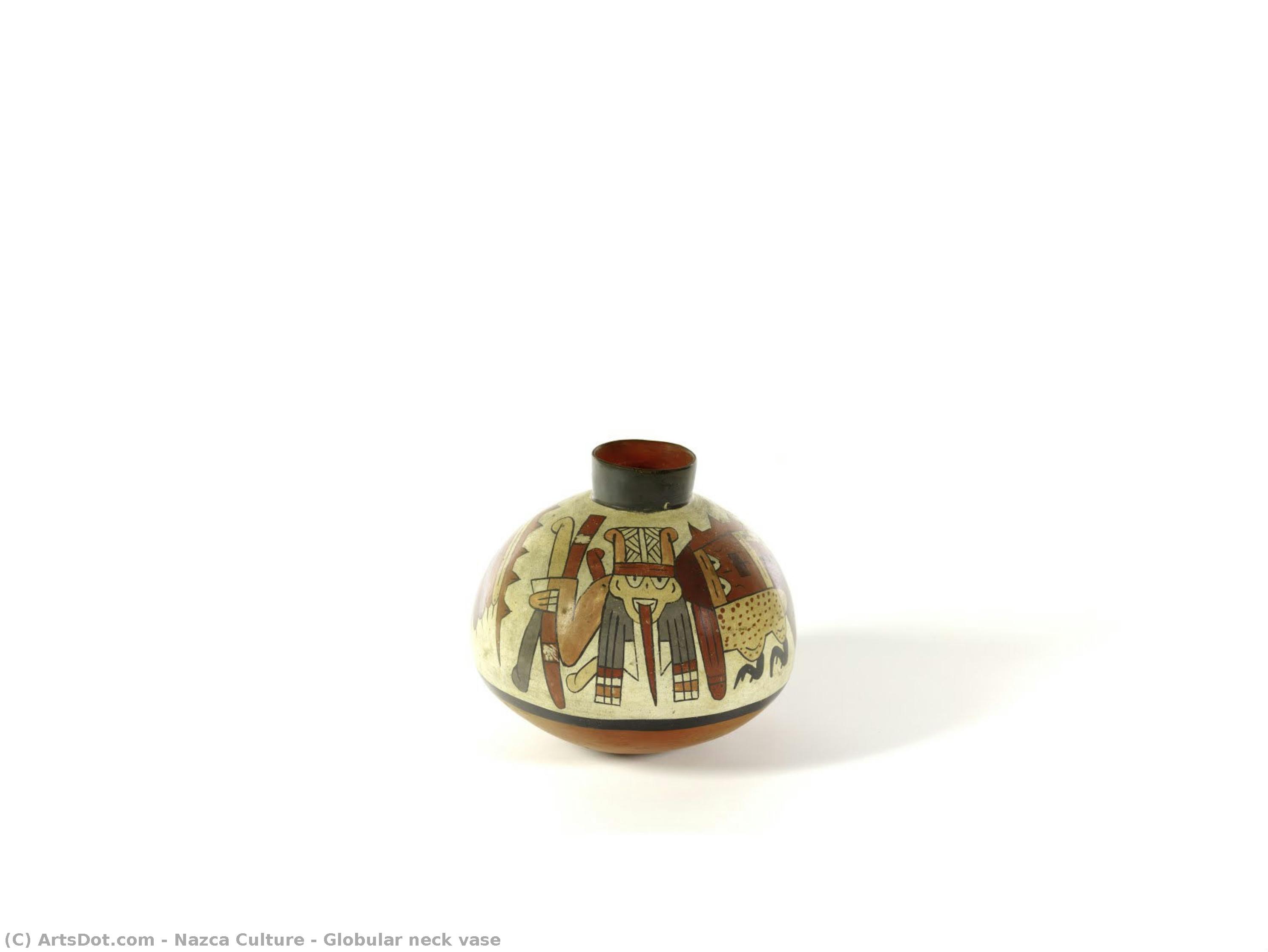 Globular Neck Vase — Nazca Culture