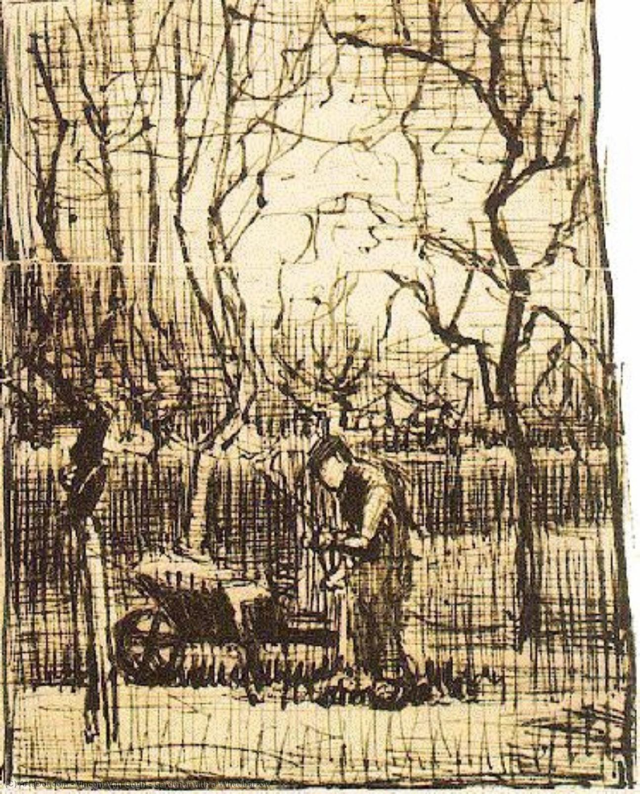 Gardener With A Wheelbarrow — Vincent Willem Van Gogh