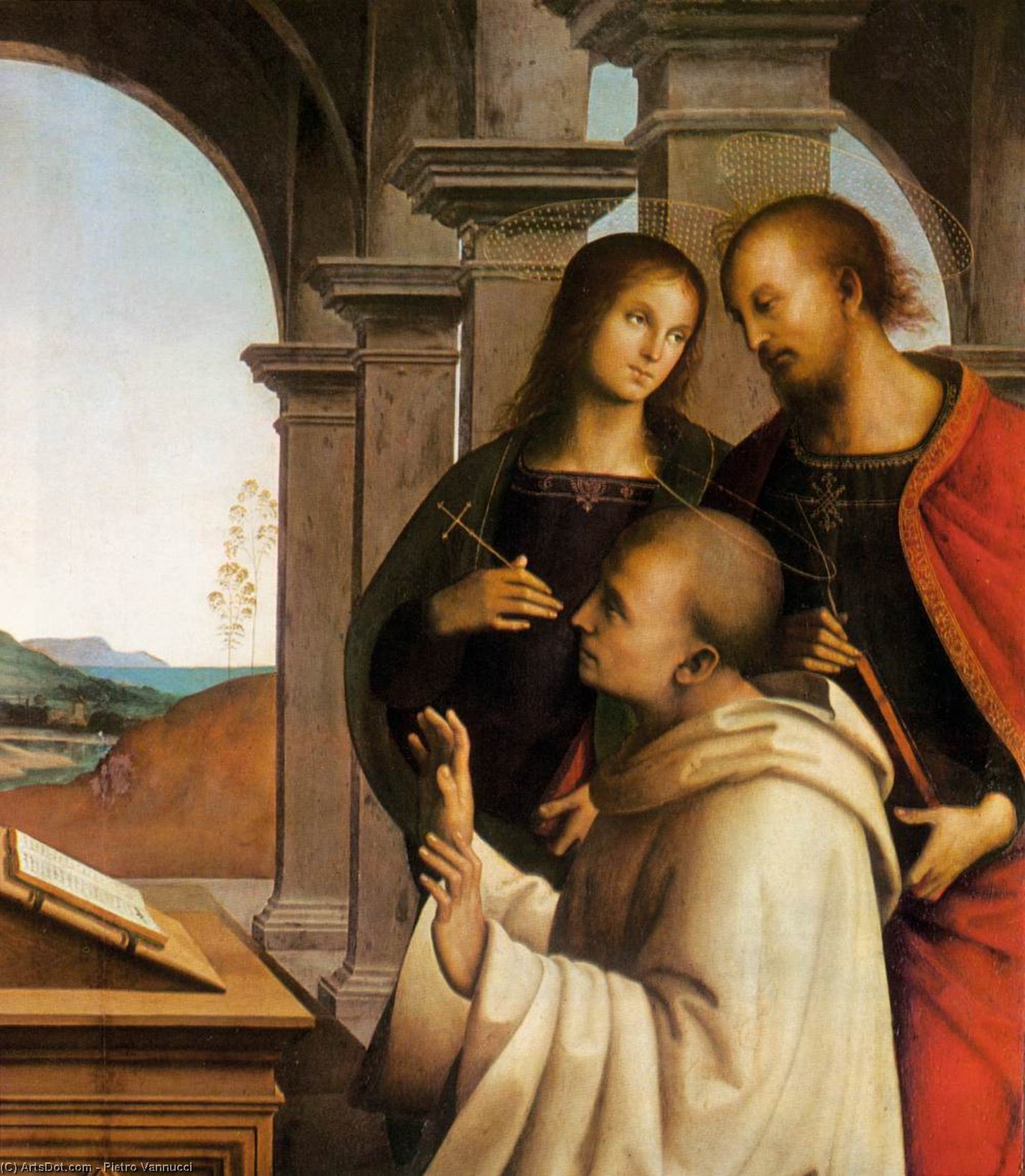 The Vision Of St Bernard (detail) — Vannucci Pietro (le Perugin)